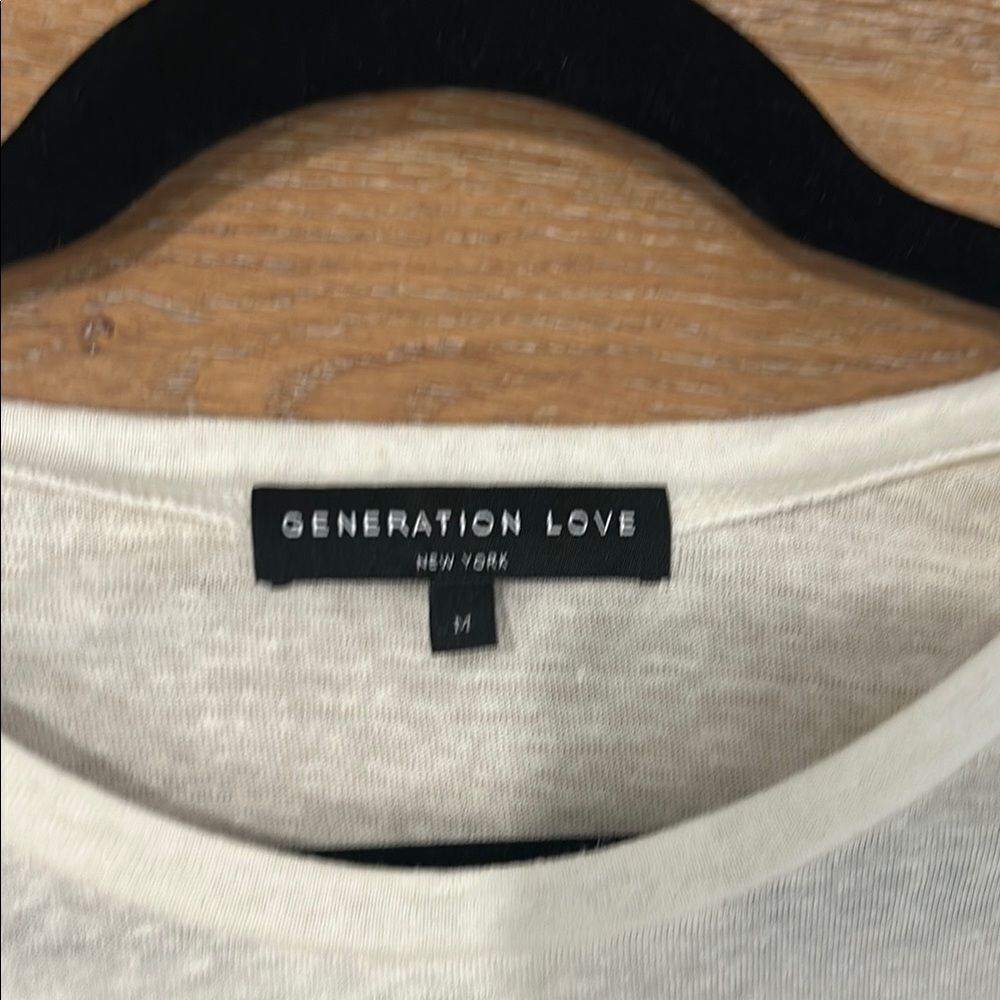 Generation Love Cream Puff Sleeve Blouse, Size Medium - Picture 10 of 10